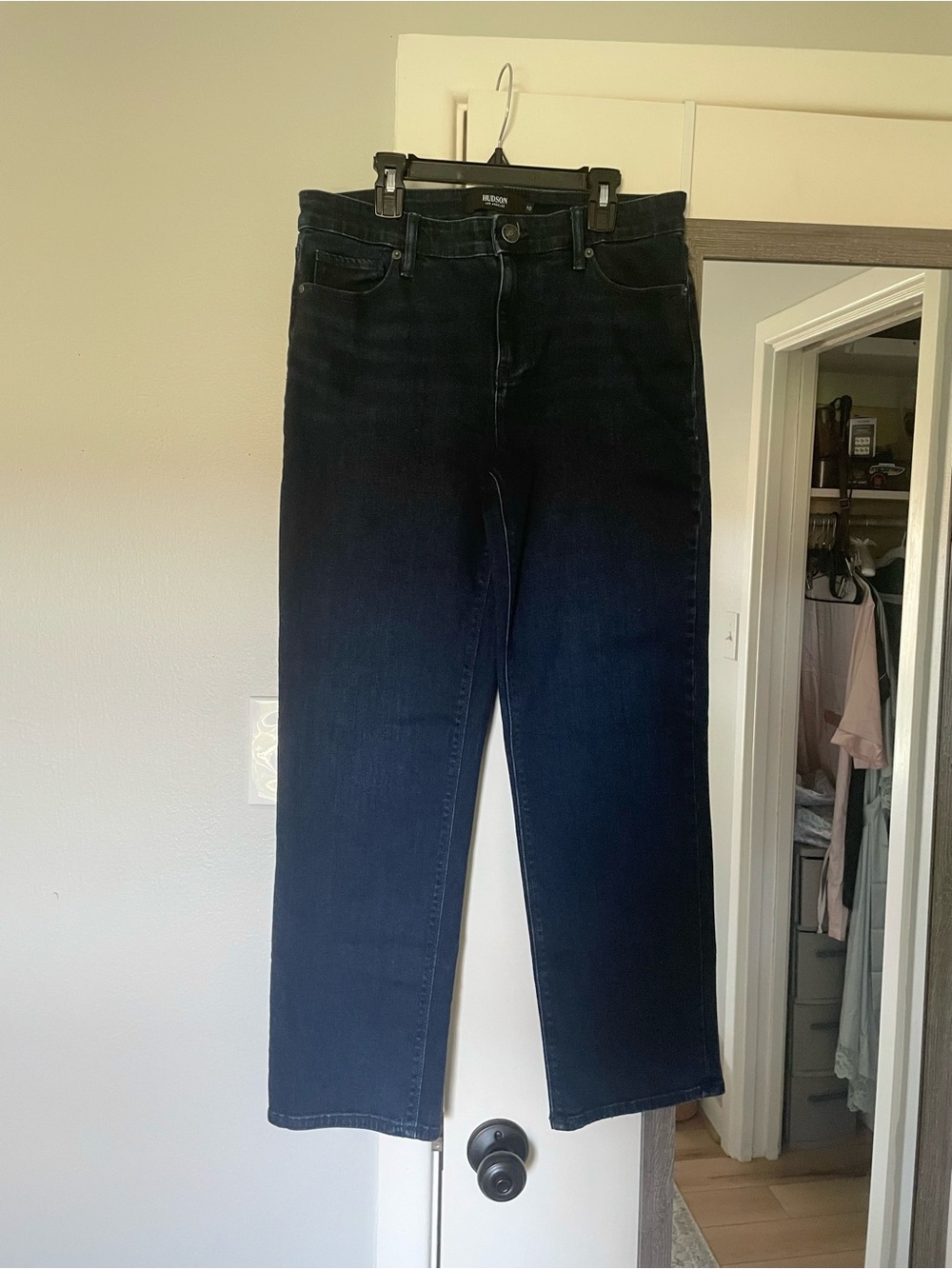 Hudson Straight Leg Dark Wash Jeans